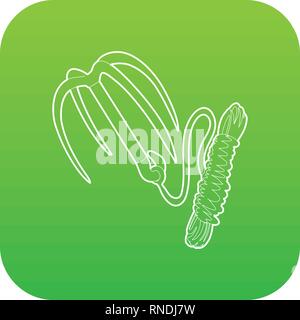 Spy equipment icon green vector Stock Vector