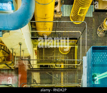 Interior of theAbbey Mills Pumping Station1868 by Bazalgette and Cooper, Stratford, London, England, Uk Stock Photo