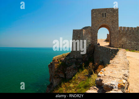 Fortress on Kaliakra cape, Bulgary Stock Photo
