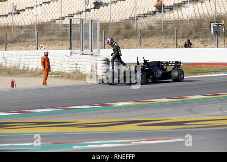 Motorsports: FIA Formula One World Championship 2019, Test in Barcelona, ,  #8 Romain Grosjean (FRA, Haas F1 Team), Stock Photo