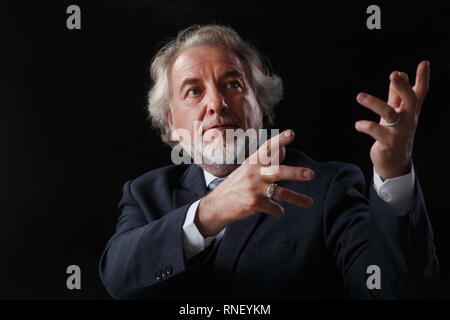Authority business in middle-aged men Stock Photo