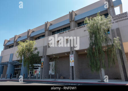 Exterior view of the National Atomic Testing Museum, Las Vegas, Nevada, United States. Stock Photo