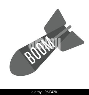 Aviation Bomb icon flat style for design. Vector illustration Stock Vector