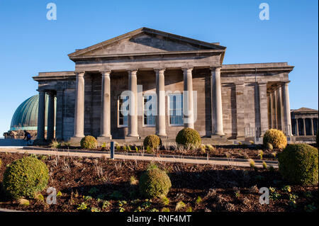 View of the City Observatory in Calton Hill. Edinburgh. Scotland Stock Photo