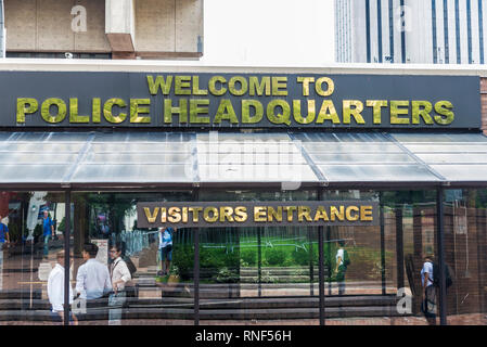 york usa headquarters manhattan nypd ny city alamy welcoming entrance july police