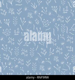 Seamless pattern with simple flowers. Floral print hippie 60s Stock Vector  Image & Art - Alamy