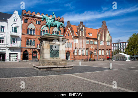 Historic centre with marketplace, Esbjerg, Jutland, Denmark, Europe Stock Photo