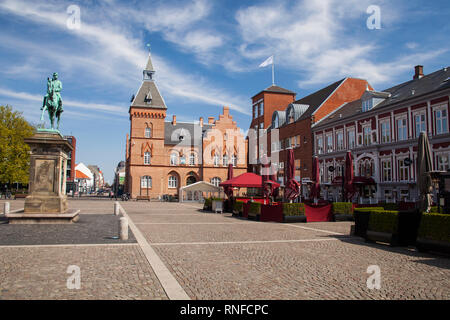 Historic centre with marketplace, Esbjerg, Jutland, Denmark, Europe Stock Photo