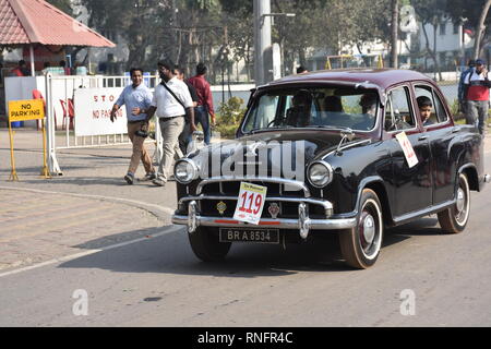 1958 Hindustan Ambassador Mark 1 car with 1500 cc engine. BR A 8534 India. Stock Photo