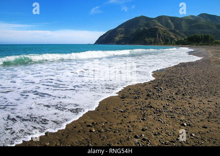 Peketa Beach near Kaikoura, South Island, New Zealand Stock Photo