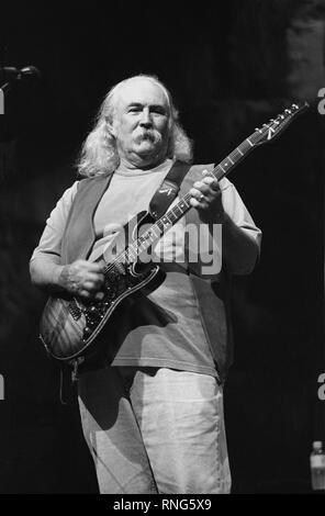 CPR guitarist Jeff Pevar is shown on stage during a concert appearance ...