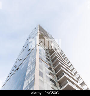 Israel, Tel Aviv-Yafo - 06 October 2018: 6 Remez tower designed by Moshe Zur Architects and Town Planners Stock Photo