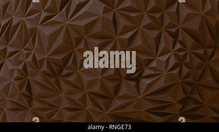 Chocolate brown polygonal triangle geometric wall vector background in ...