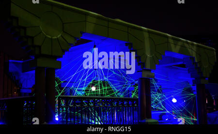 Glow Festival Olympic Plaza Calgary Alberta Stock Photo