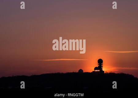 Teufelsberg Berlin, former CIA observation tower Stock Photo