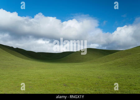 abstract rolling hills pasture land Stock Photo