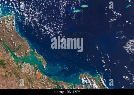 Aerial view of Gladstone, Queensland, Australia. Stock Photo