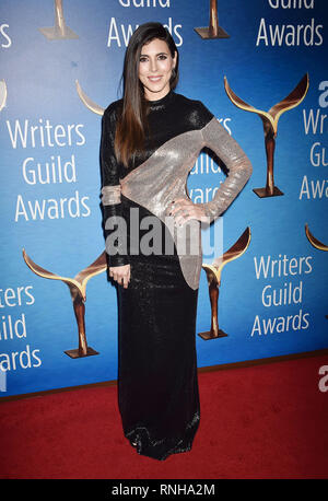 BEVERLY HILLS, CA - FEBRUARY 17: Jamie-Lynn Sigler attends the 2019 Writers Guild Awards L.A. Ceremony at The Beverly Hilton Hotel on February 17, 201 Stock Photo