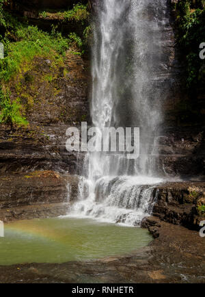 Juan Curi Waterfall near San Gil, Santander Department, Colombia Stock Photo