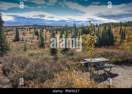 Wonder Lake Campground, Denali National Park, Alaska, USA Stock Photo