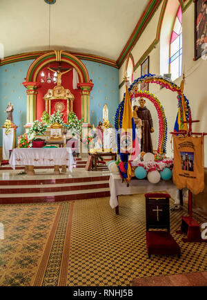 Church in Raquira, interior, Boyaca Department, Colombia Stock Photo