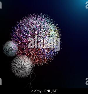 Abstract dandelion in vector art Stock Vector