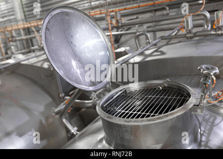 Aluminum opened a can of bars Stock Photo