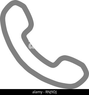 Phone Icon With Gray Background