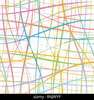 Seamless line pattern on vector graphic art. Stock Vector