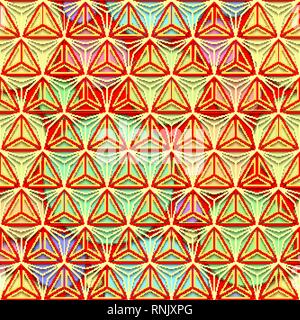 Polygon line and seamless background. Stock Vector