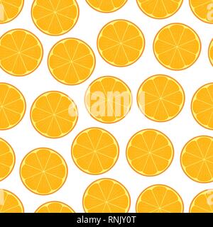 Orange seamless pattern vector. Stock Vector