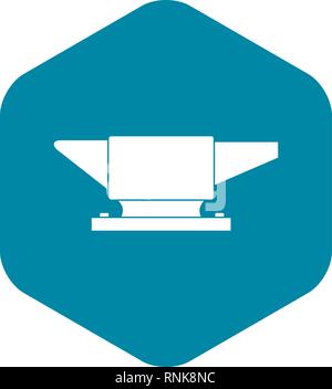 Anvil icon, simple style Stock Vector