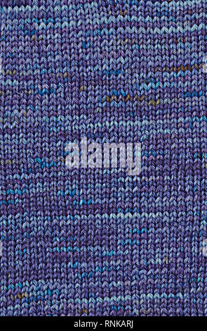 Closed up of blue color thread texture background. Stock Photo