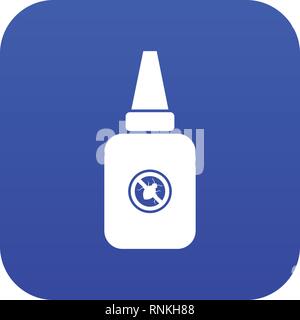 Insect spray icon digital blue Stock Vector