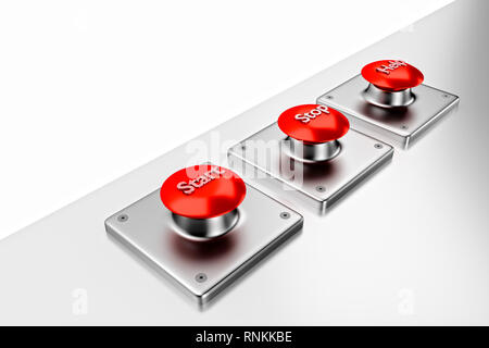 3d rendering stop button isolated 10161426 PNG