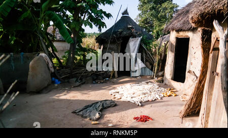 Traditional Ewe people village near Tatale, Togo Stock Photo