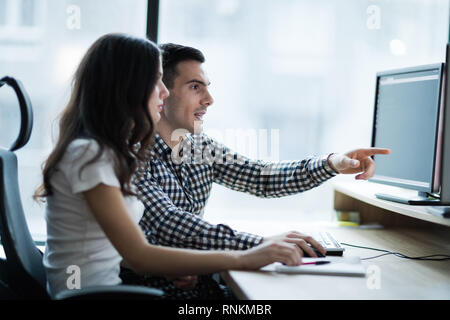 Picture of business people working together in office Stock Photo