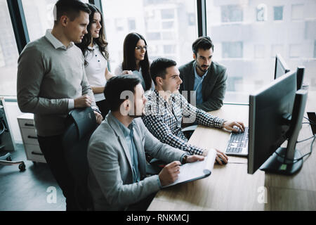 Picture of business people working together in office Stock Photo