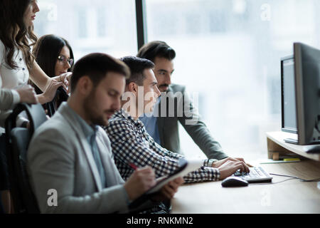 Picture of business people working together in office Stock Photo
