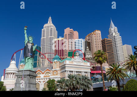 The New York-New York Hotel & Casino, E Tropicana Avenue, Las Vegas (City of Las Vegas), Nevada, United States. Stock Photo
