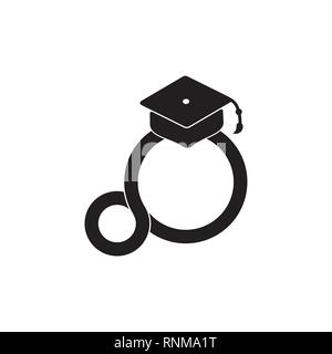 infinity learning symbol logo vector Stock Vector