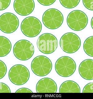 Lime seamless pattern vector. Stock Vector
