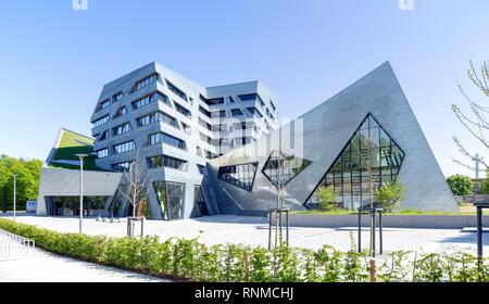 Leuphana University, central building, Lüneburg, architect Daniel Libeskind, deconstructivism, Lüneburg, Lower Saxony, Germany Stock Photo