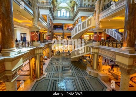 Shops, Shopping Center, Mall, The Forum Shops at Caesars, Caesars Palace  Hotel, Las Vegas Strip, Las Vegas, Nevada, USA Stock Photo - Alamy