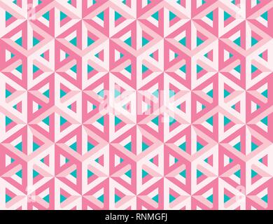 Impossible figures isometric 3d hollow cubes Stock Vector