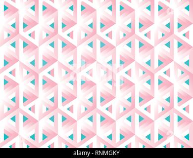 Impossible figures isometric 3d hollow cubes Stock Vector