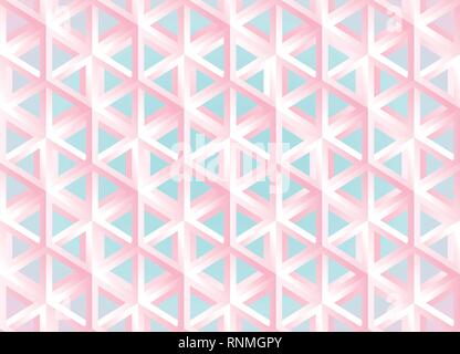 Impossible figures isometric 3d hollow cubes Stock Vector