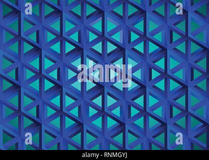 Impossible figures isometric 3d hollow cubes Stock Vector