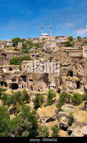 Pictures & images of Guzelyurt cave city across the the Vadisi Monastery Valley, 'Manastır Vadisi”,  Ihlara Valley, Guzelyurt , Aksaray Province, Turk Stock Photo