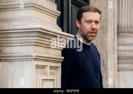 Roma, Italia. 20th Feb, 2019. Jakob Cedergren Rome February 20th 2019. Photocall for the presentation of the film 'The Guilty' in Rome. Foto Samantha Zucchi Insidefoto Credit: insidefoto srl/Alamy Live News Stock Photo